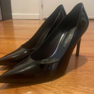 Stuart Weitzman Black Patent Leather Heels